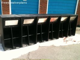 6 X INVADER BASS BINS V1000 LOADED WITH HEAT SYNC